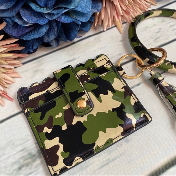 Bags Keyring Bracelet With Wallet Credit Card Holder Poshmark